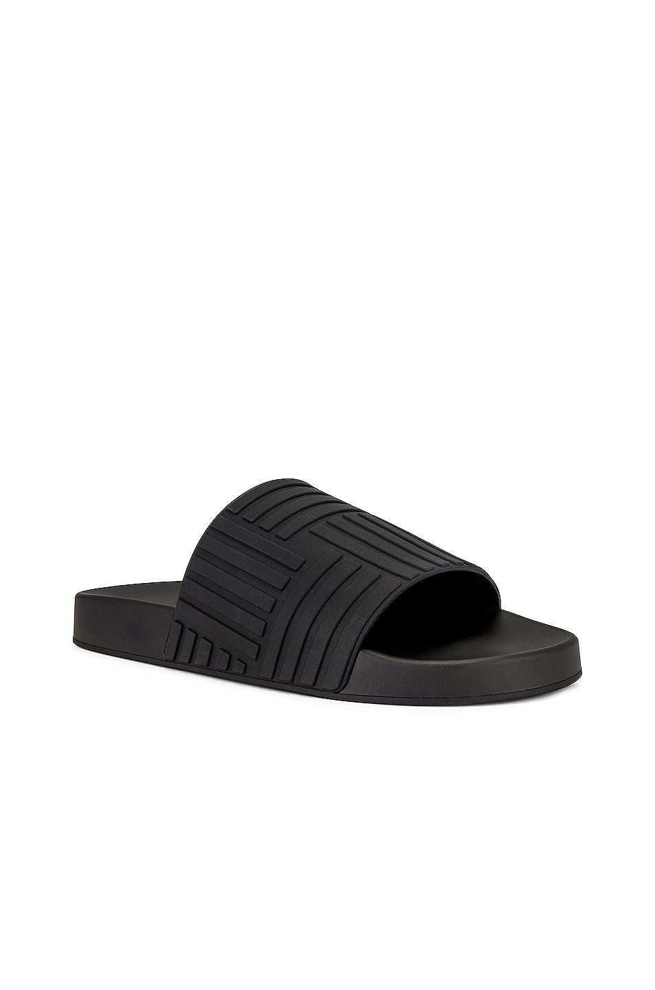 Bottega Veneta Slider Rubber Sandals in Black Size US 11 / EU 44 - 2 Thumbnail