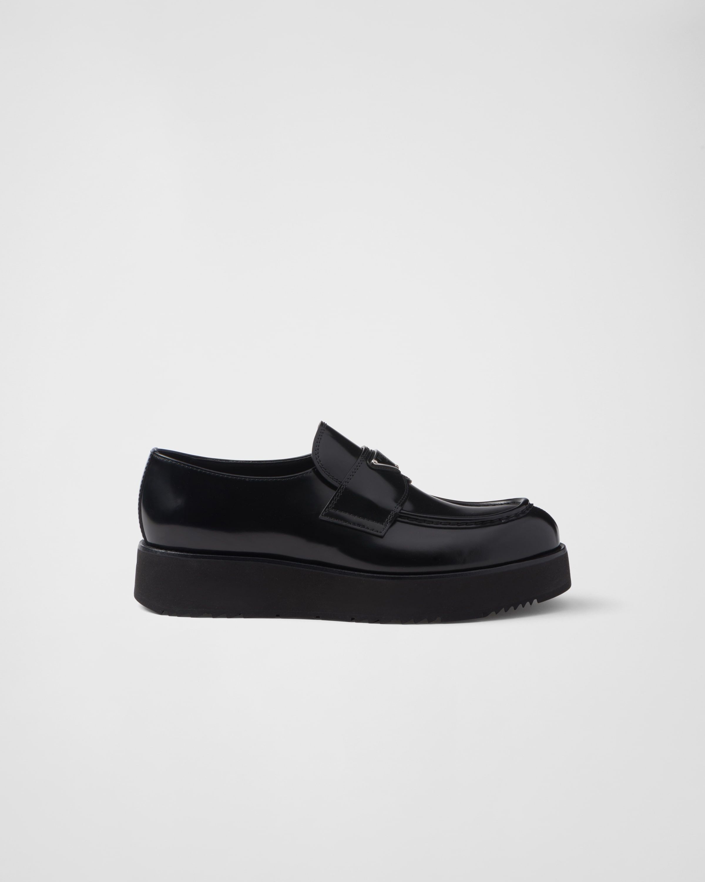 Prada Brushed Leather Loafers Size US 11.5 / EU 44-45 - 2 Thumbnail