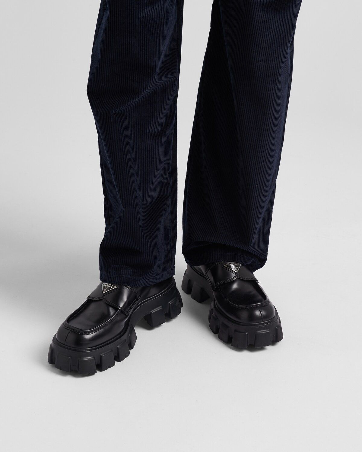 Monolith Brushed Leather Loafers