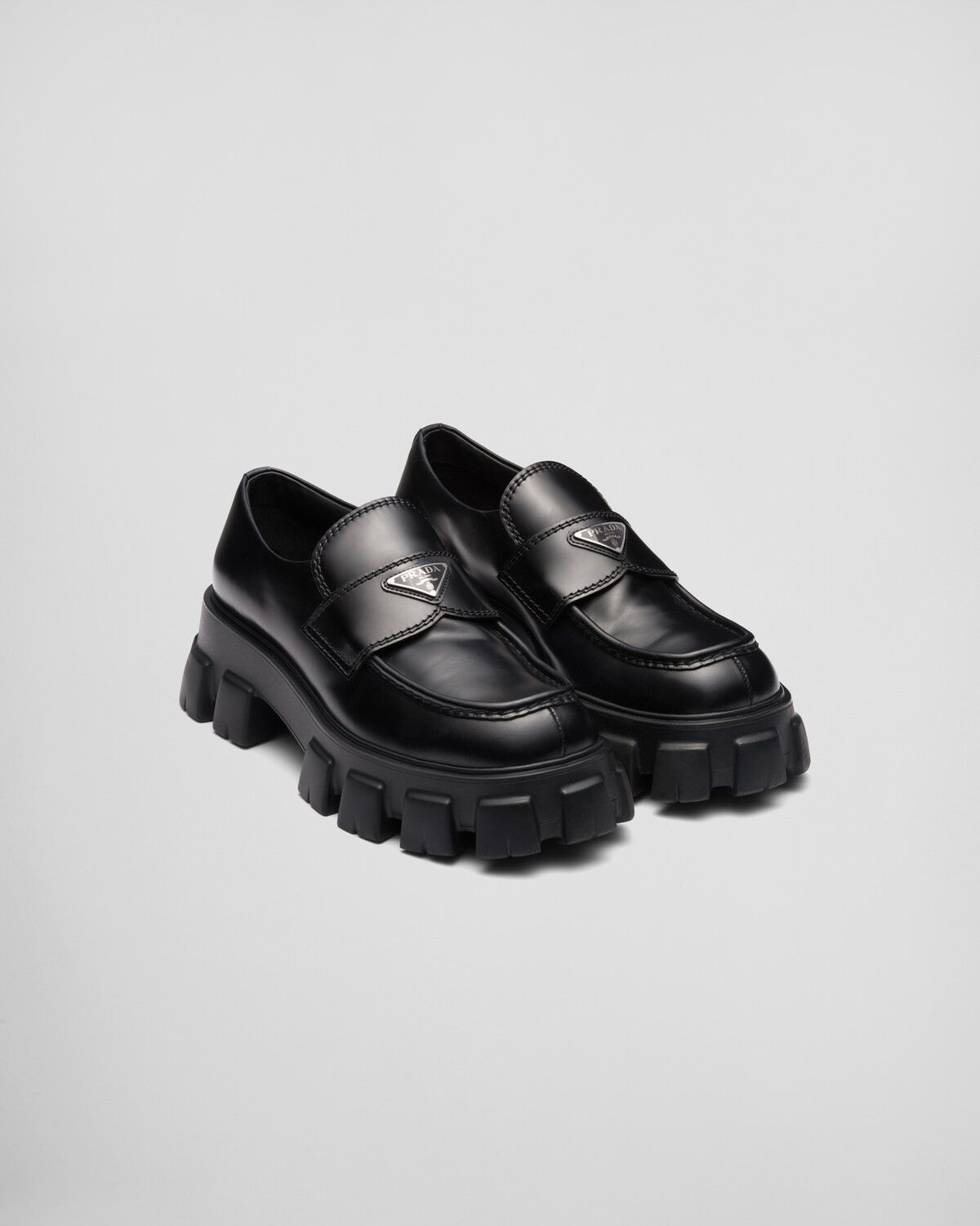Monolith Brushed Leather Loafers