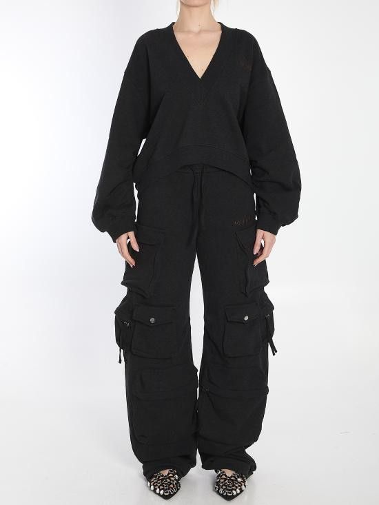 The Attico THE ATTICO Women Sweater 250WCF00010 BLACK Size S / US 4 / IT 40 - 5 Thumbnail