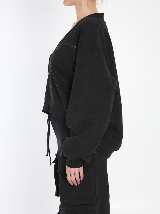 The Attico THE ATTICO Women Sweater 250WCF00010 BLACK Size M / US 6-8 / IT 42-44 - 3 Thumbnail