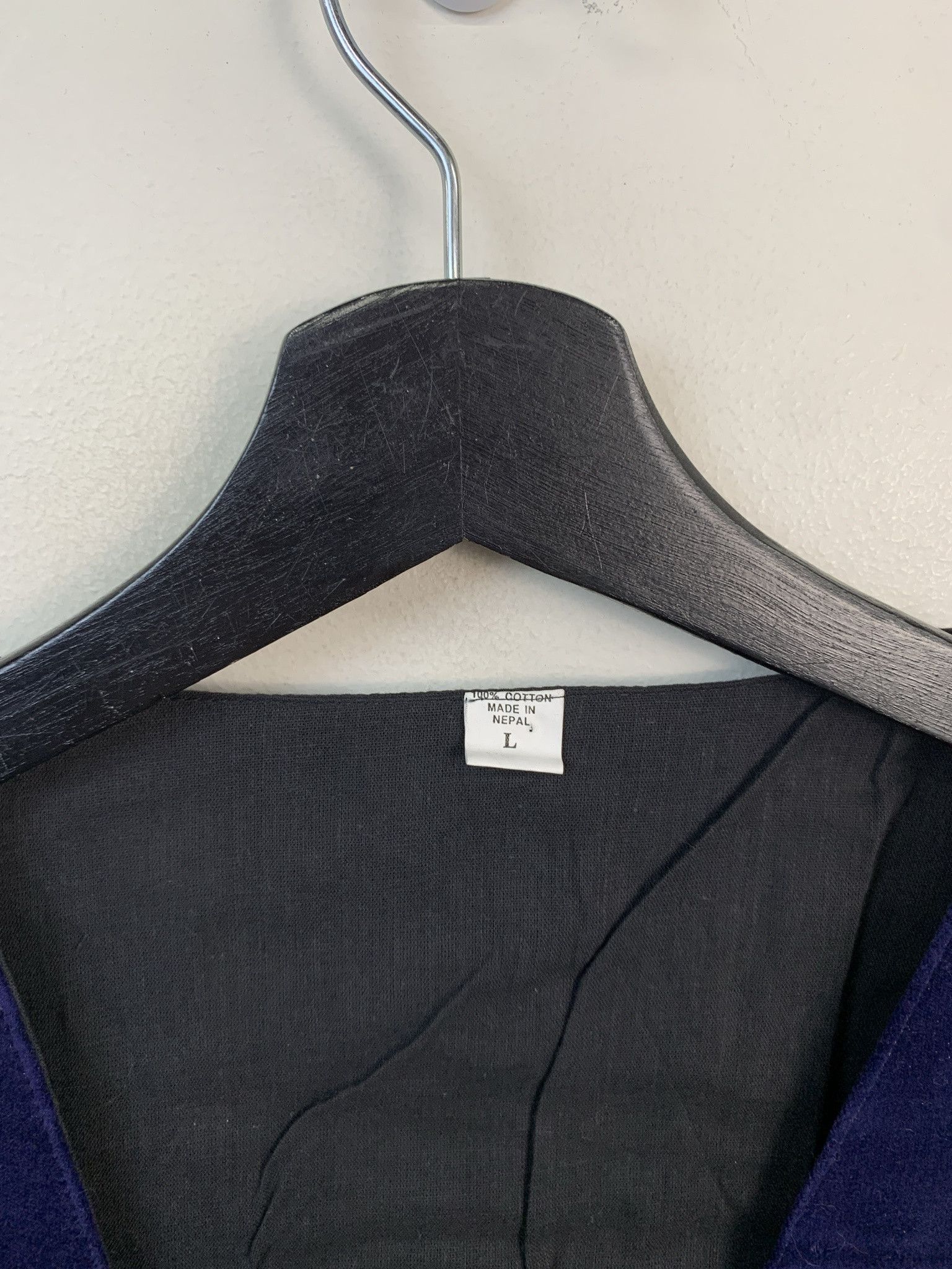 Other Vintage Nepalese Hand Made 1980s Velvet Front Vest Size M Size US M / EU 48-50 / 2 - 2 Thumbnail