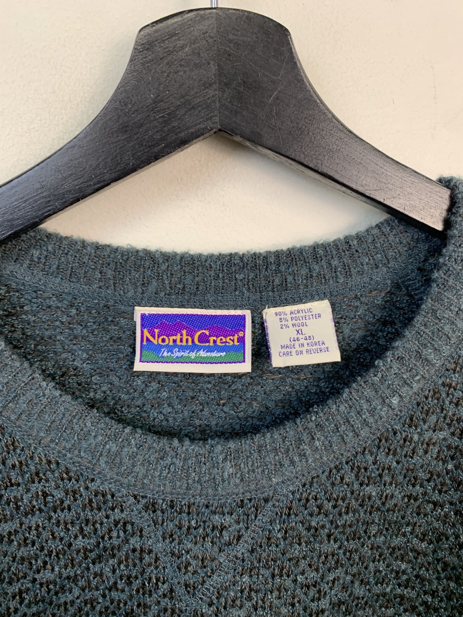 Other Vintage Sweater 1990s Knit Northcrest Heather Blue Knit Sweater Size XL Size US XL / EU 56 / 4 - 2 Thumbnail