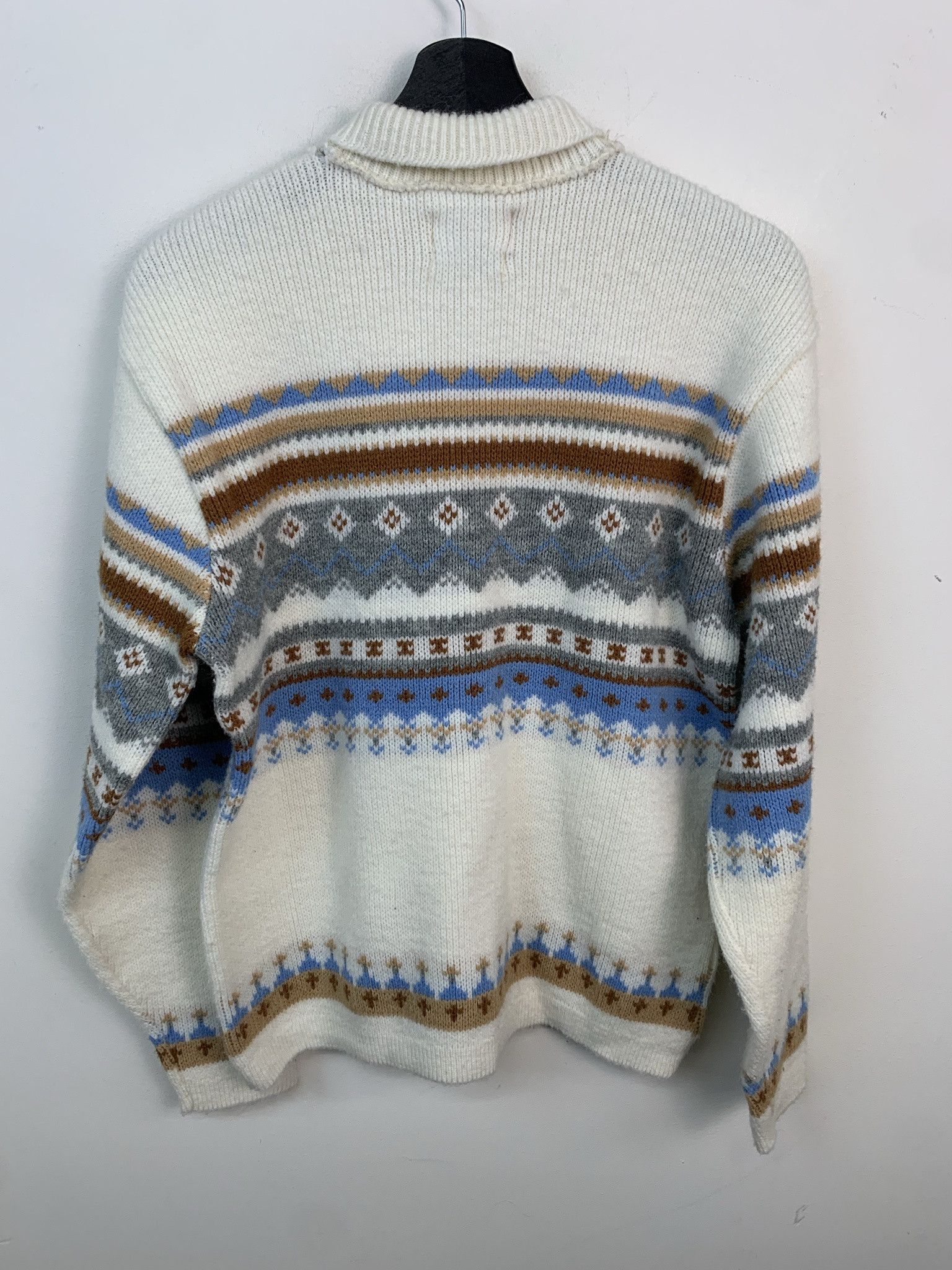 Other Vintage Sweater 1990s Knit MK Today Snow Band Turtleneck Knit Sweater Size L Size US L / EU 52-54 / 3 - 3 Thumbnail