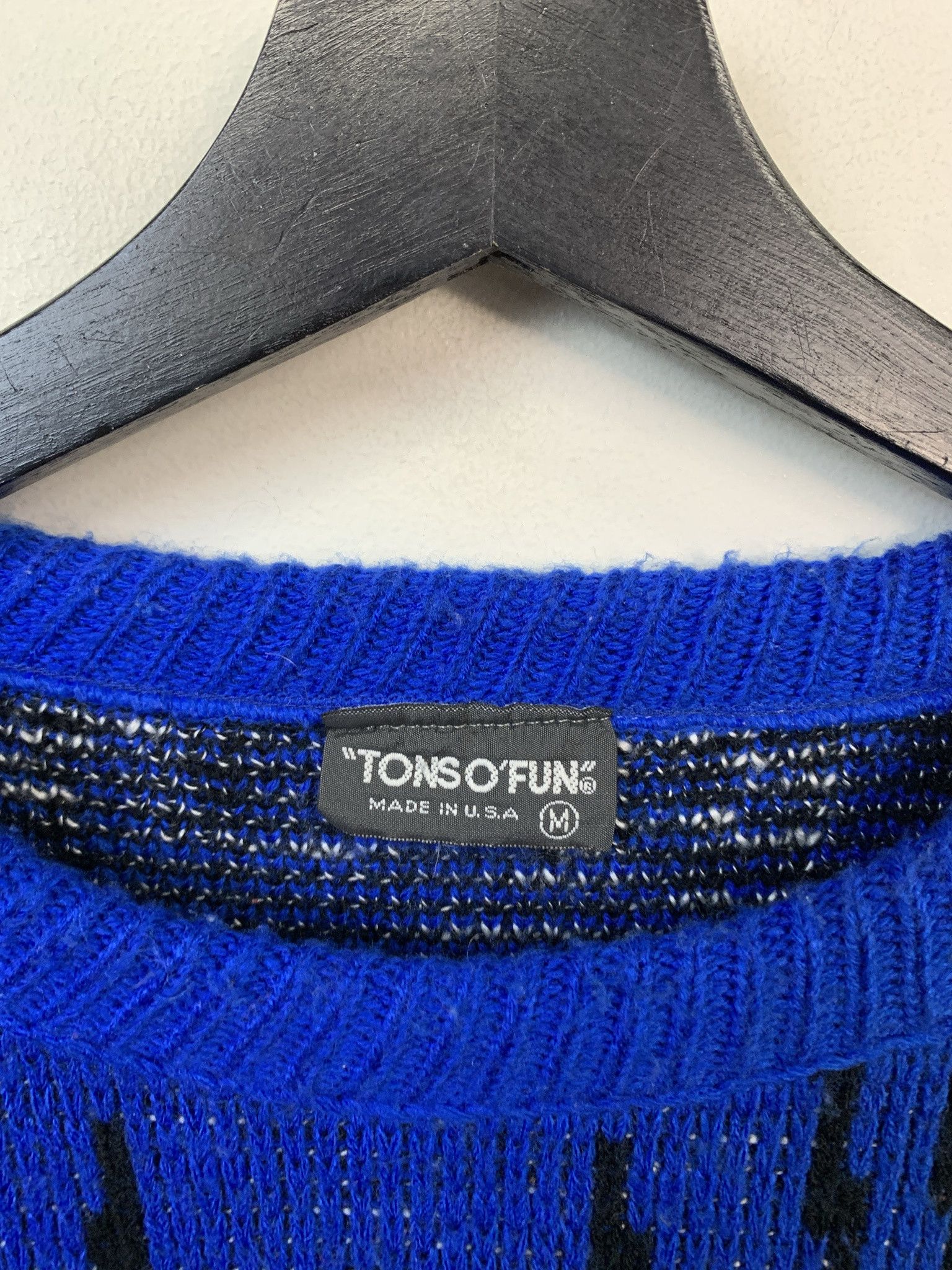 Other Vintage Sweater 1990s Knit Tons O Fun Blue Glacier Knit Sweater Size M Size US M / EU 48-50 / 2 - 2 Thumbnail