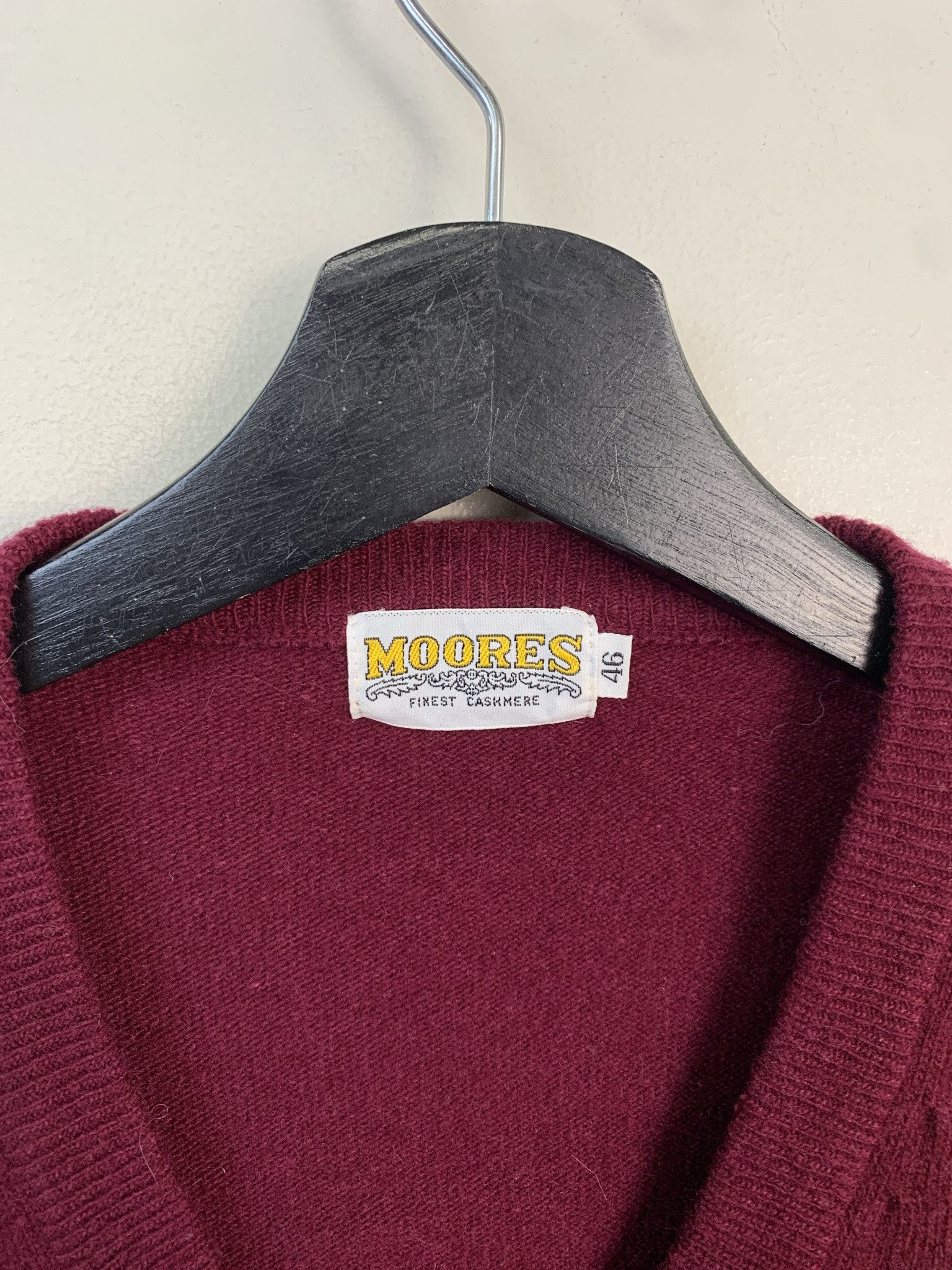 Other Vintage Sweater 1990s Knit Moores Maroon Frame V Neck Knit Sweater Size XL (46) Size US XL / EU 56 / 4 - 2 Thumbnail