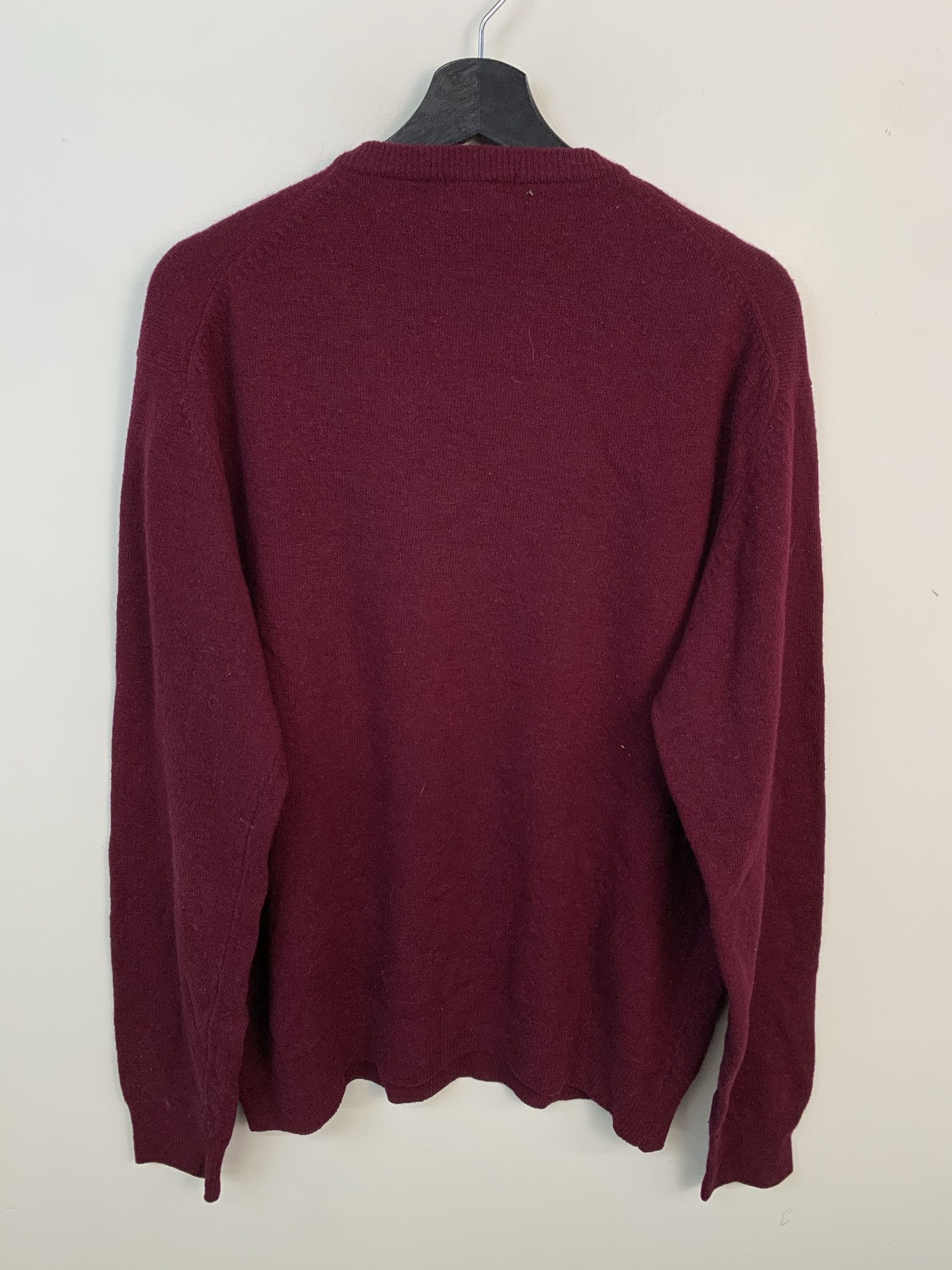 Other Vintage Sweater 1990s Knit Moores Maroon Frame V Neck Knit Sweater Size XL (46) Size US XL / EU 56 / 4 - 3 Thumbnail
