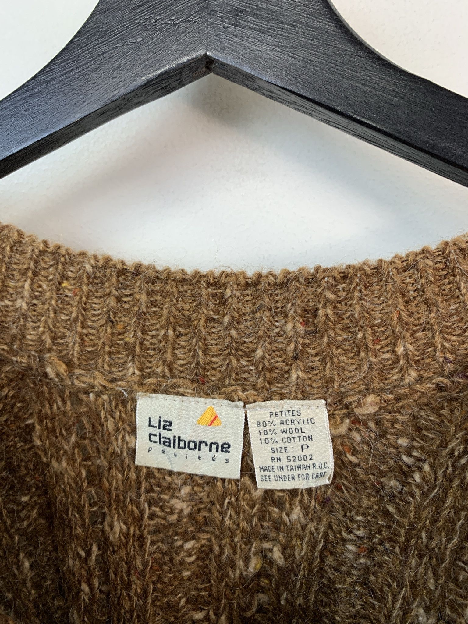 Other Vintage Sweater 1990s Knit Liz Claiborne Mohair Cableknit Burnt Orange Knit Sweater Size S Size US S / EU 44-46 / 1 - 2 Thumbnail