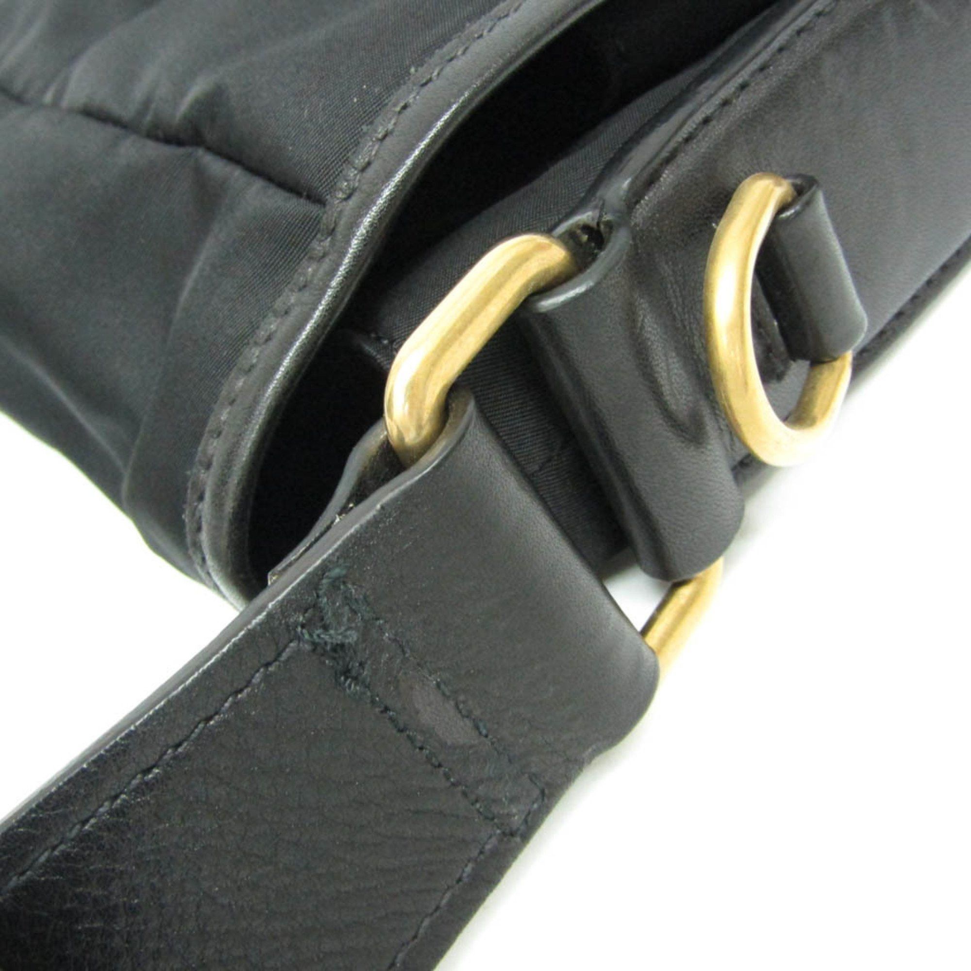 Prada Tessuto Black Polyester Shoulder Bag (Pre-Owned) Size ONE SIZE - 5 Thumbnail
