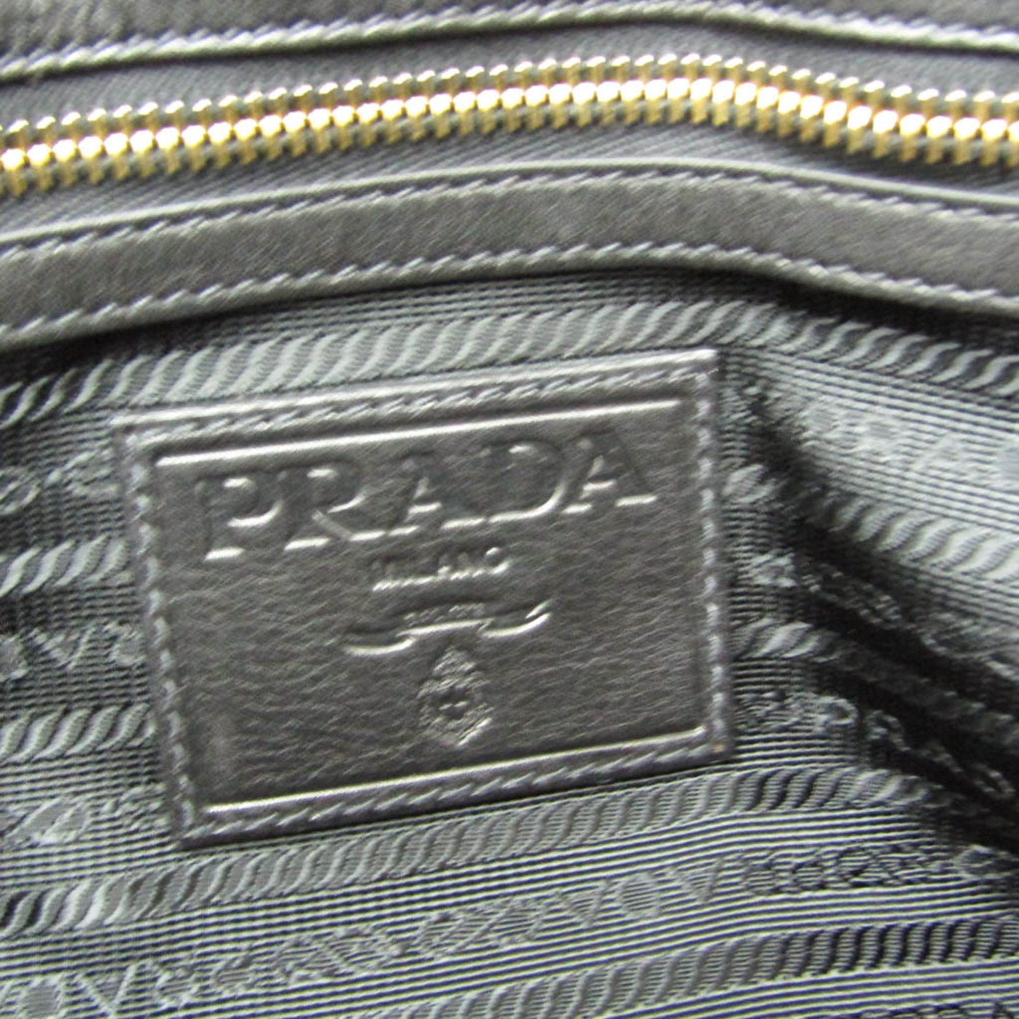 Prada Tessuto Black Polyester Shoulder Bag (Pre-Owned) Size ONE SIZE - 10 Thumbnail