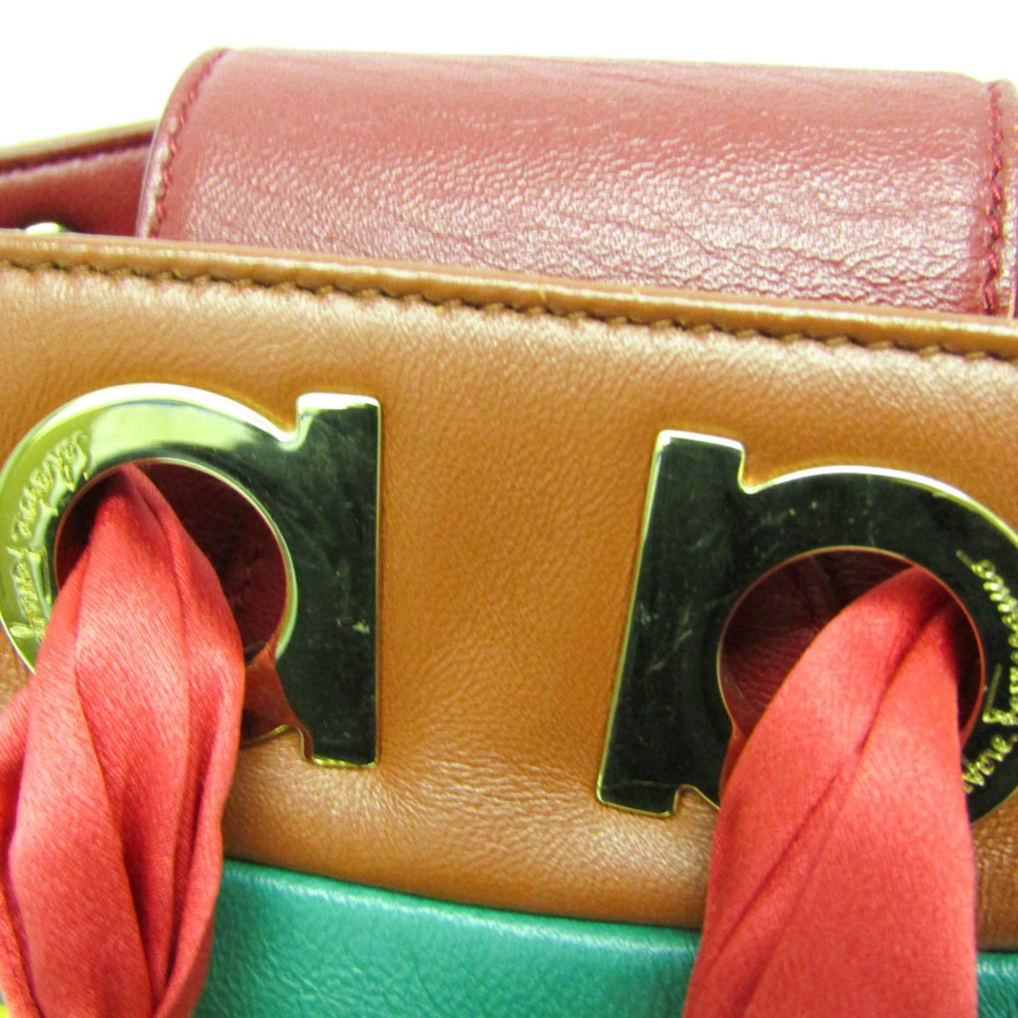 Salvatore Ferragamo Gancini Multicolour Leather Handbag (Pre-Owned) Size ONE SIZE - 10 Thumbnail