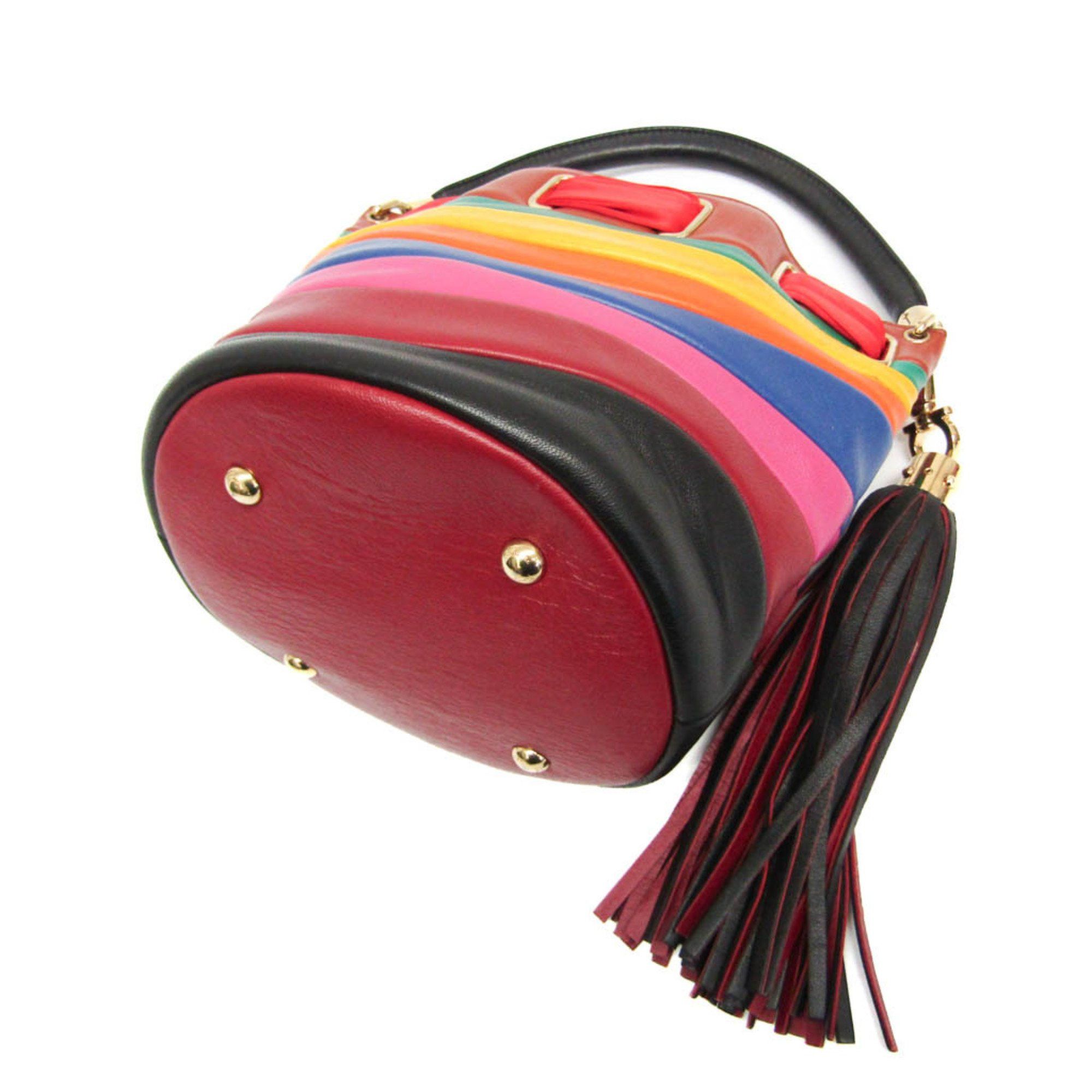Salvatore Ferragamo Gancini Multicolour Leather Handbag (Pre-Owned) Size ONE SIZE - 2 Thumbnail