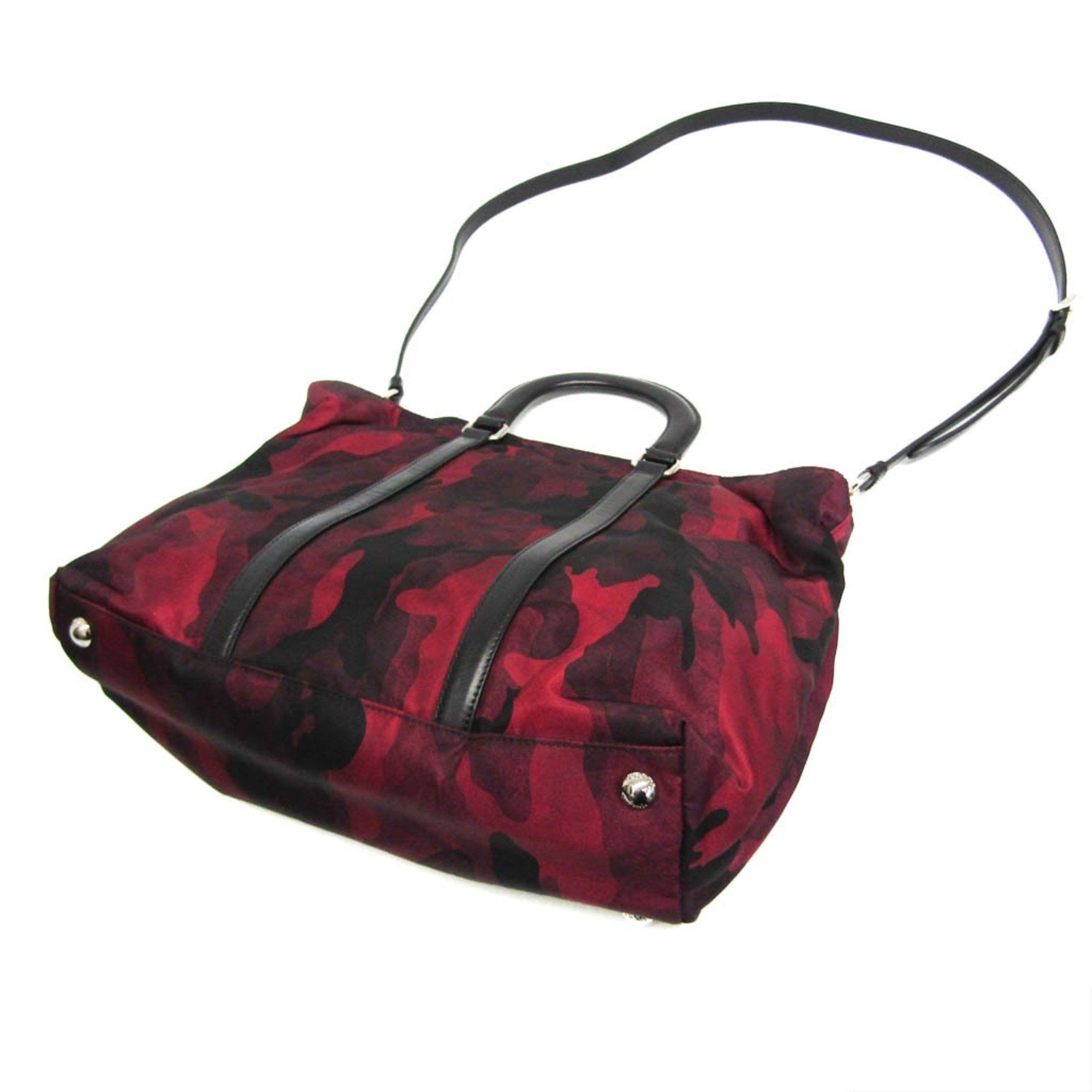Prada -- Red Leather Shoulder Bag (Pre-Owned) Size ONE SIZE - 2 Thumbnail