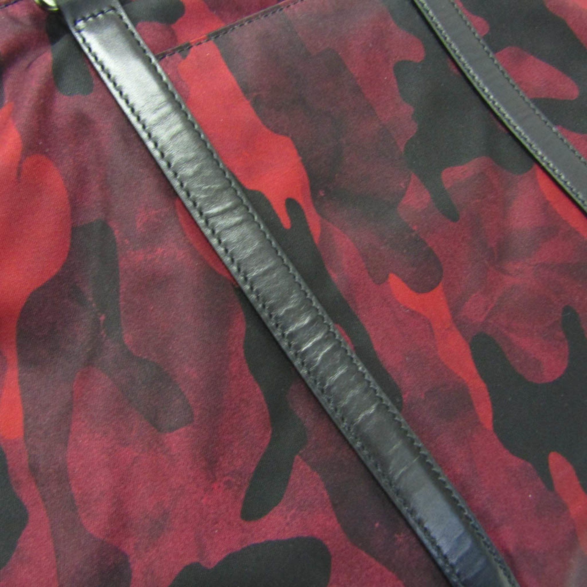 Prada -- Red Leather Shoulder Bag (Pre-Owned) Size ONE SIZE - 5 Thumbnail