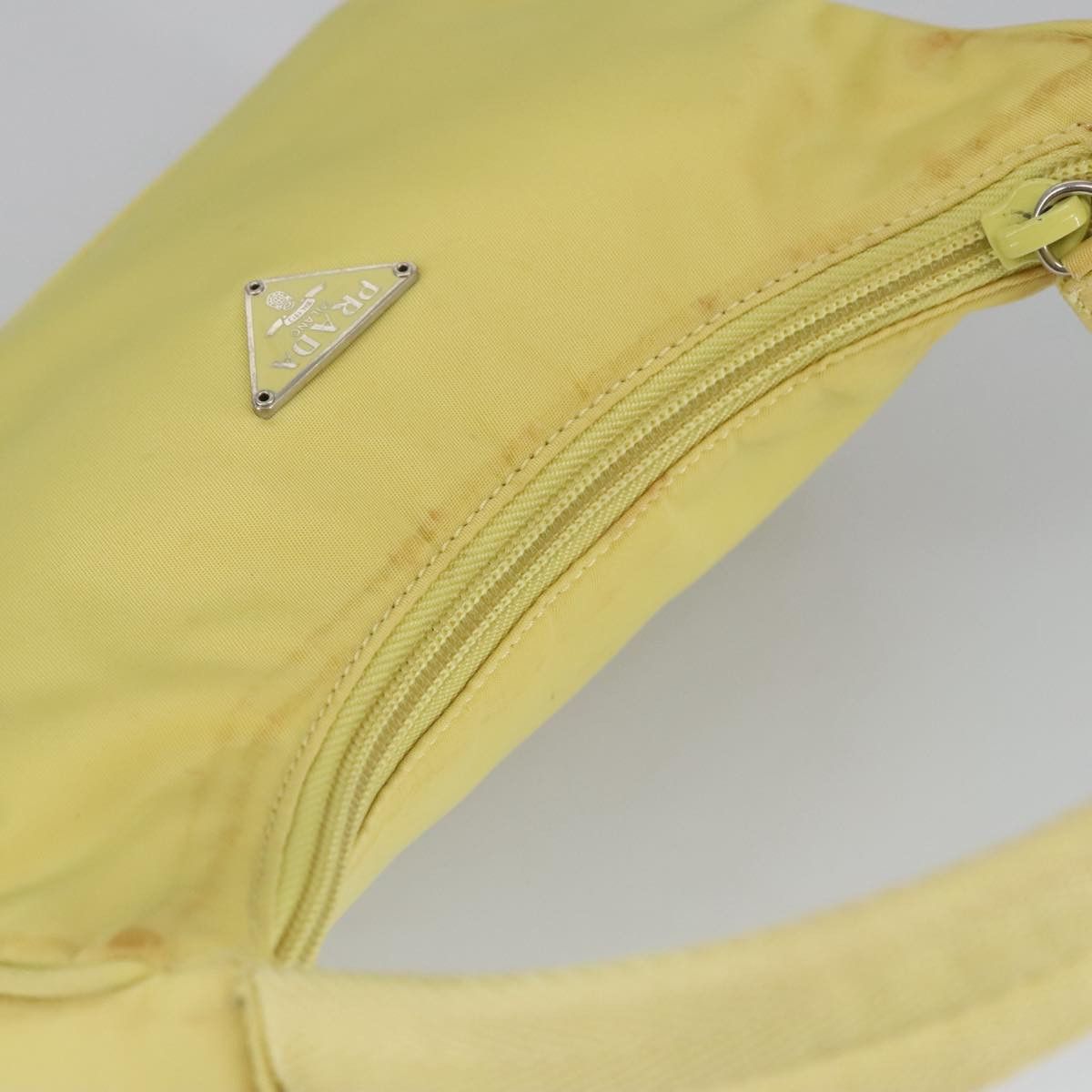 Prada Re-Nylon Yellow Synthetic Handbag (Pre-Owned) Size ONE SIZE - 11 Thumbnail