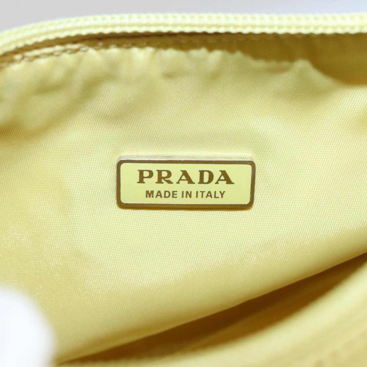 Prada Re-Nylon Yellow Synthetic Handbag (Pre-Owned) Size ONE SIZE - 14 Thumbnail