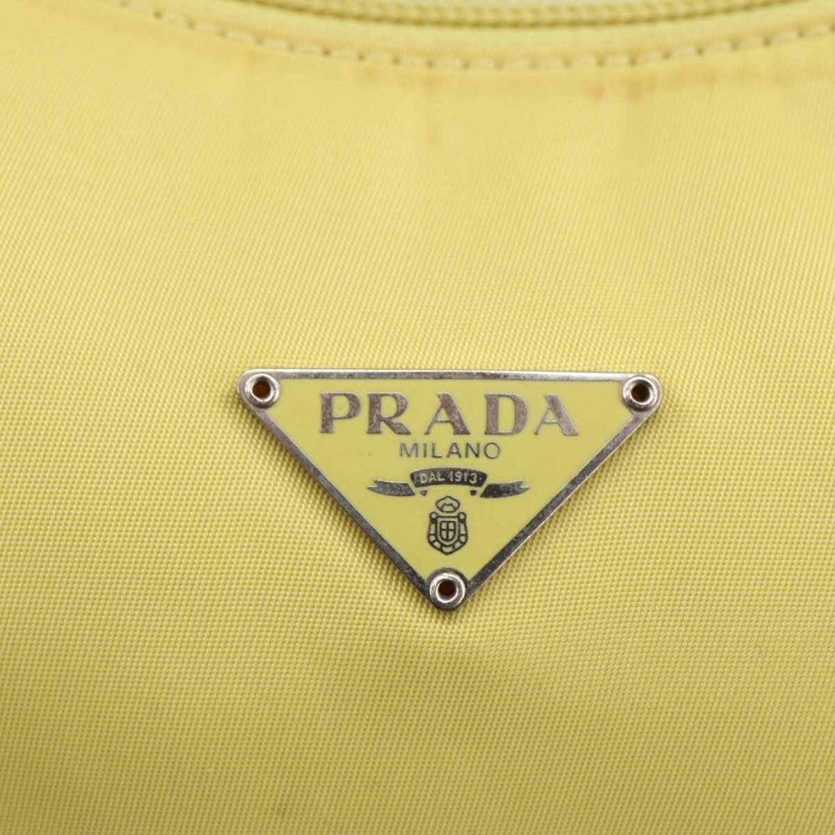 Prada Re-Nylon Yellow Synthetic Handbag (Pre-Owned) Size ONE SIZE - 19 Thumbnail