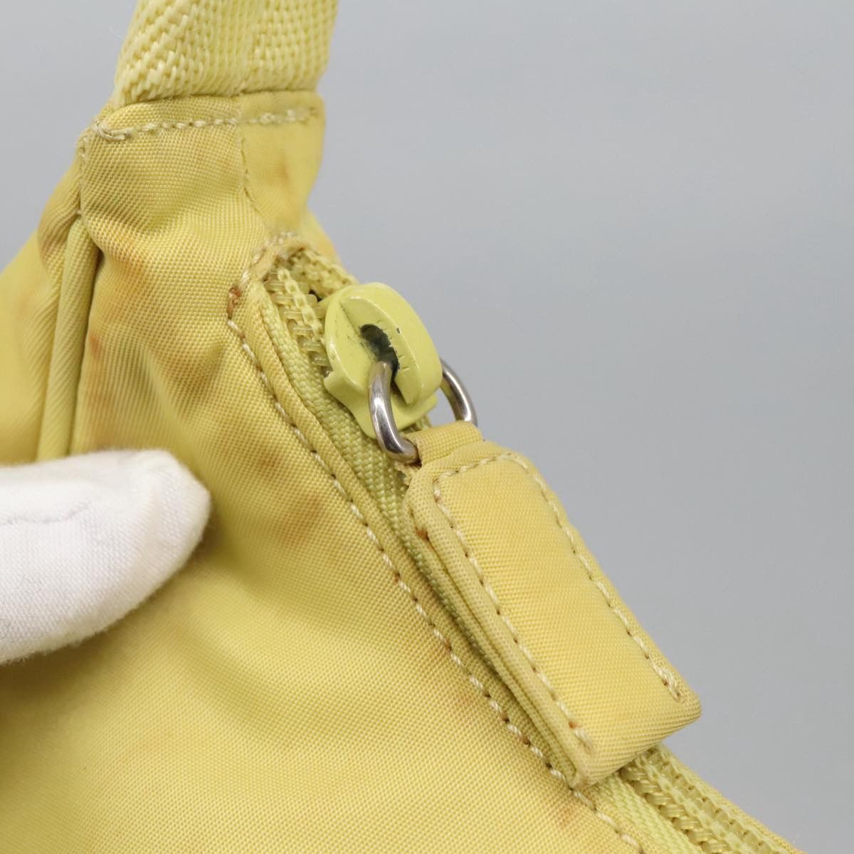 Prada Re-Nylon Yellow Synthetic Handbag (Pre-Owned) Size ONE SIZE - 12 Thumbnail