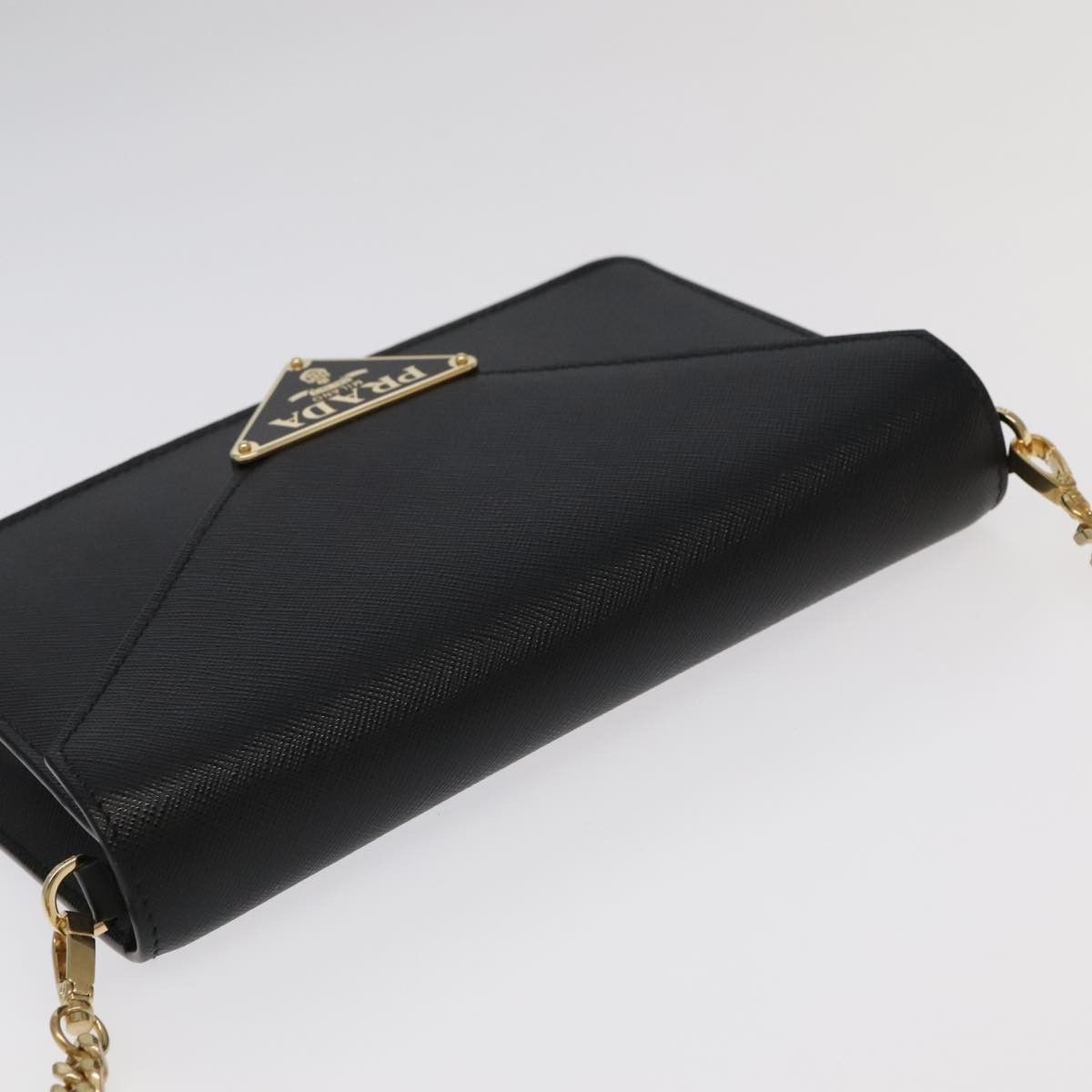 Prada Saffiano Black Leather Shoulder Bag (Pre-Owned) Size ONE SIZE - 19 Thumbnail