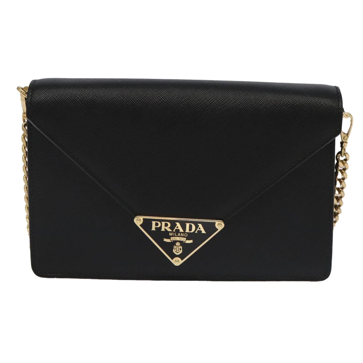 Prada Saffiano Black Leather Shoulder Bag (Pre-Owned) Size ONE SIZE - 20 Thumbnail