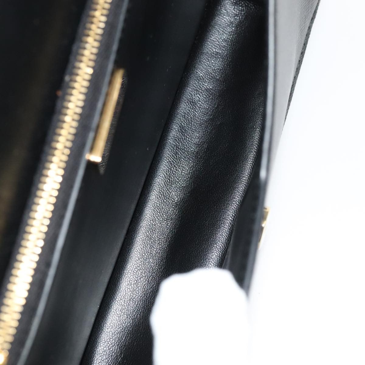 Prada Saffiano Black Leather Shoulder Bag (Pre-Owned) Size ONE SIZE - 14 Thumbnail