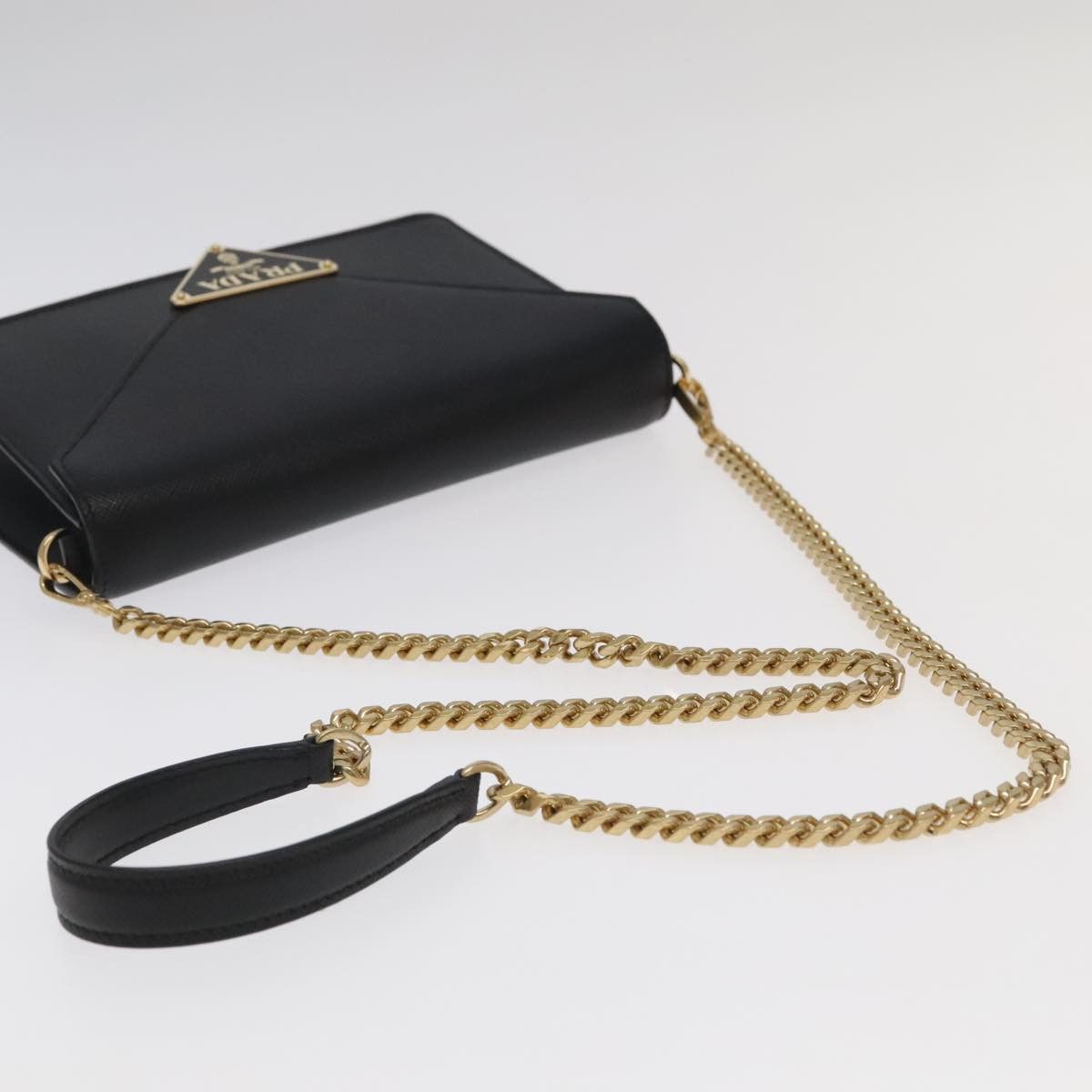 Prada Saffiano Black Leather Shoulder Bag (Pre-Owned) Size ONE SIZE - 5 Thumbnail