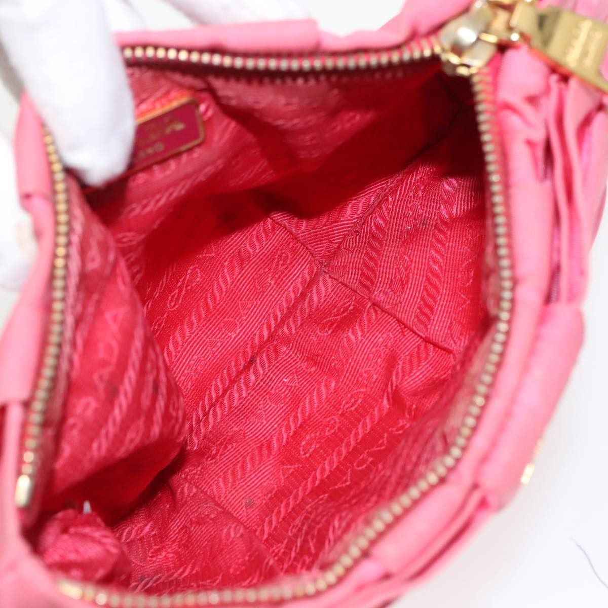 Prada Ribbon Pink Synthetic Clutch Bag (Pre-Owned) Size ONE SIZE - 11 Thumbnail