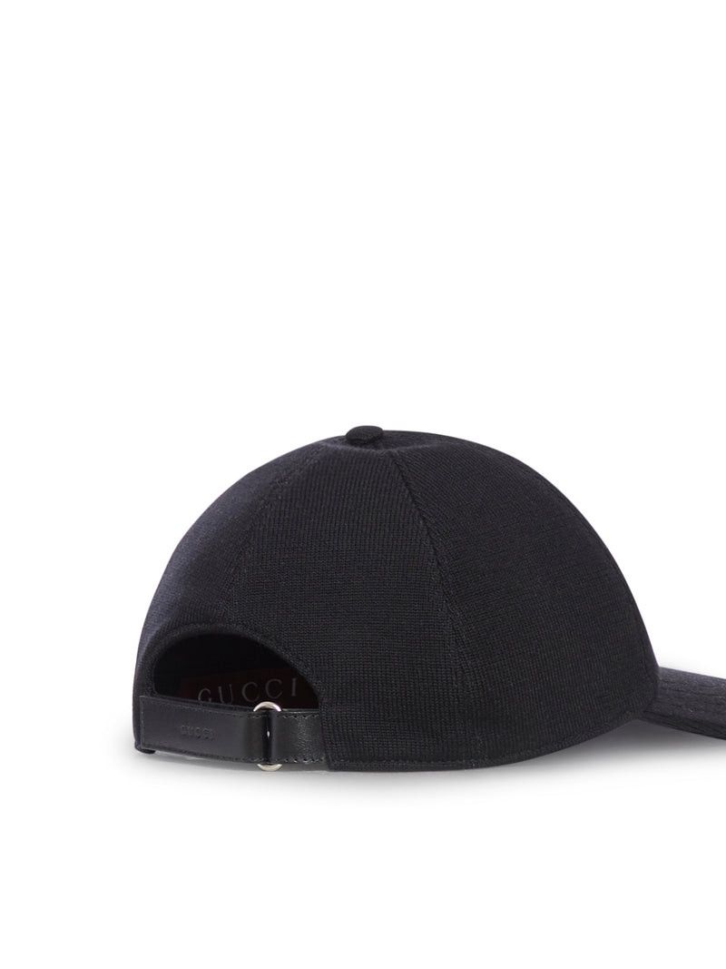 Gucci EMBROIDERED WOOL BASEBALL CAP Size ONE SIZE - 3 Thumbnail