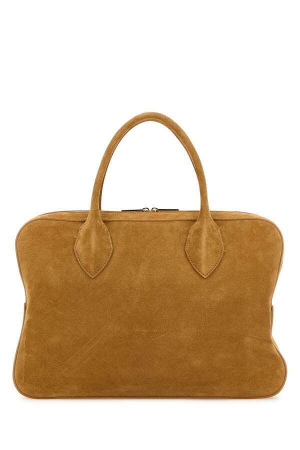 Salvatore Ferragamo Camel Suede Medium Handbag Size ONE SIZE - 5 Thumbnail