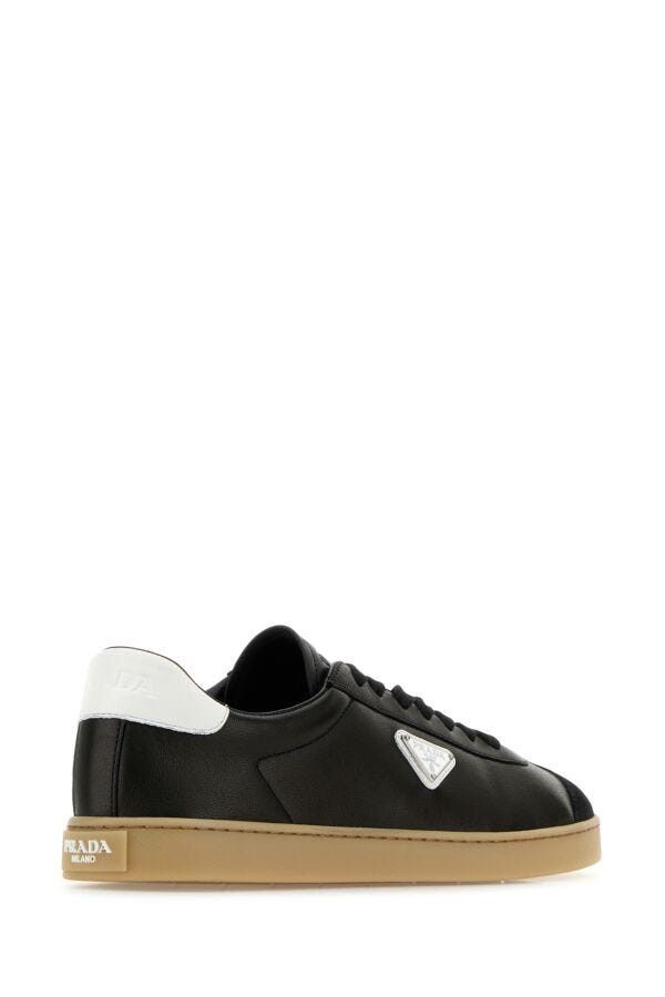 Prada Black Nappa Leather Sneakers Size US 8.5 / EU 41-42 - 5 Thumbnail