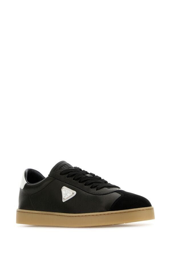 Prada Black Nappa Leather Sneakers Size US 9 / EU 42 - 4 Thumbnail