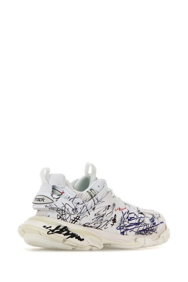 Balenciaga White Mesh And Rubber Track Sneakers Size US 5 / IT 35 - 5 Thumbnail