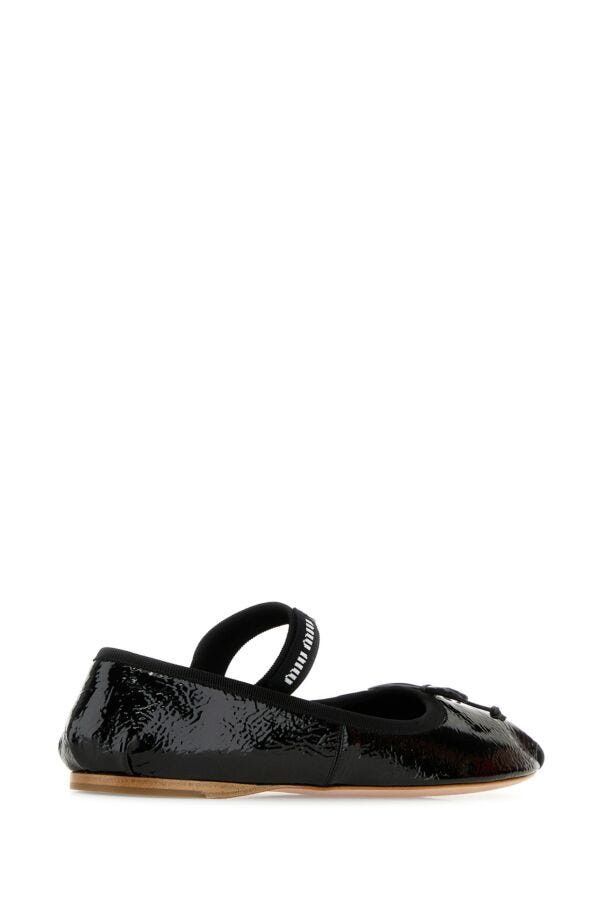 Miu Miu Black Naplak Ballerinas Size US 6.5 / IT 36.5 - 5 Thumbnail