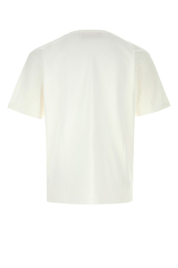 Valentino White Cotton T-Shirt Size US L / EU 52-54 / 3 - 4 Thumbnail