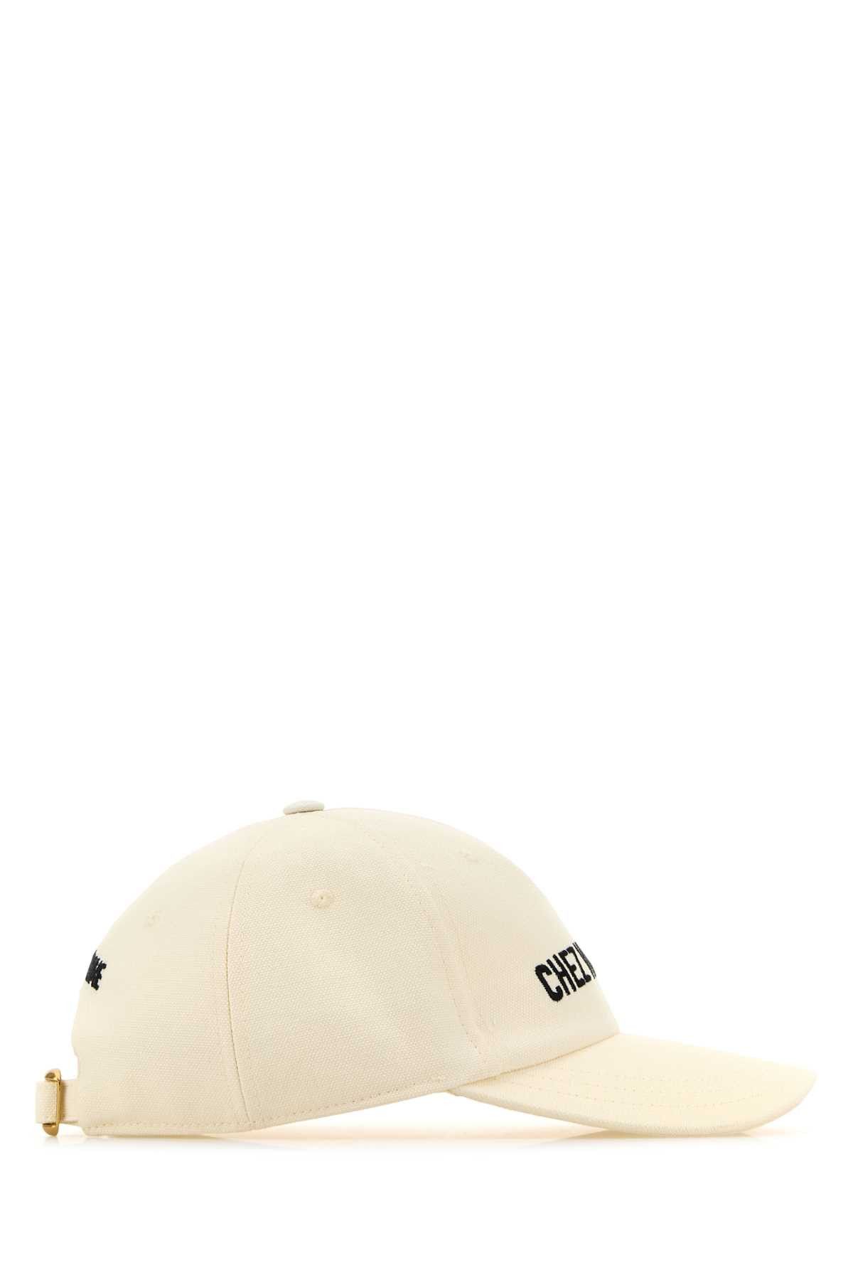 Valentino Ivory Cotton Baseball Cap Size ONE SIZE - 2 Thumbnail
