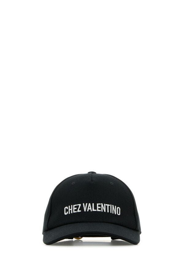 Valentino Midnight Blue Cotton Baseball Cap Size ONE SIZE - 3 Thumbnail