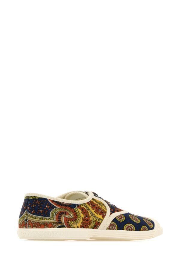 Valentino Printed Fabric Bay By Bay Sneakers Size US 8.5 / EU 41-42 - 5 Thumbnail
