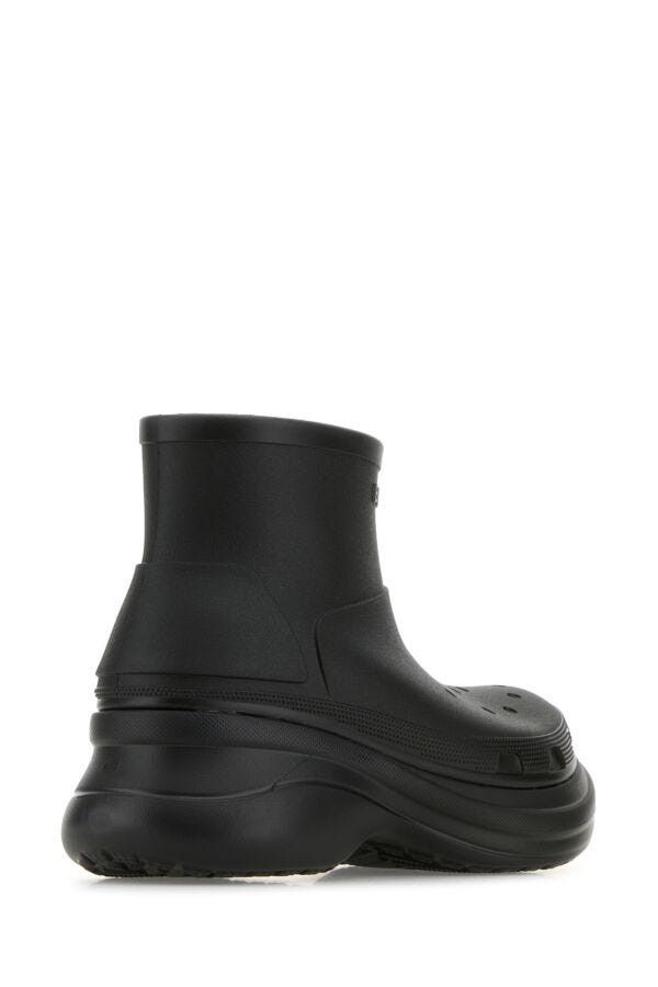 Balenciaga Black Rubber Crocs Ankle Boots Size US 8 / EU 41 - 5 Thumbnail