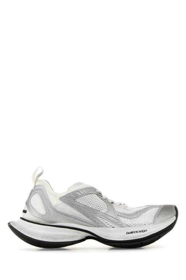 Balenciaga Two-Tone Mesh And Fabric Circuit Sneakers Size US 7 / IT 37 - 3 Thumbnail