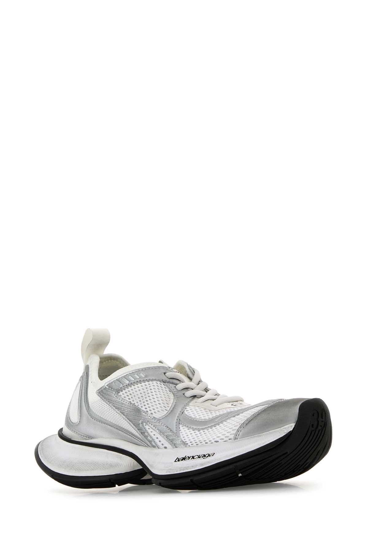 Balenciaga Two-Tone Mesh And Fabric Circuit Sneakers Size US 8 / IT 38 - 2 Thumbnail