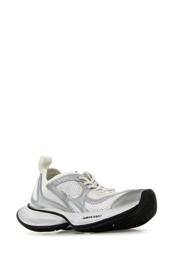 Balenciaga Two-Tone Mesh And Fabric Circuit Sneakers Size US 10 / IT 40 - 4 Thumbnail