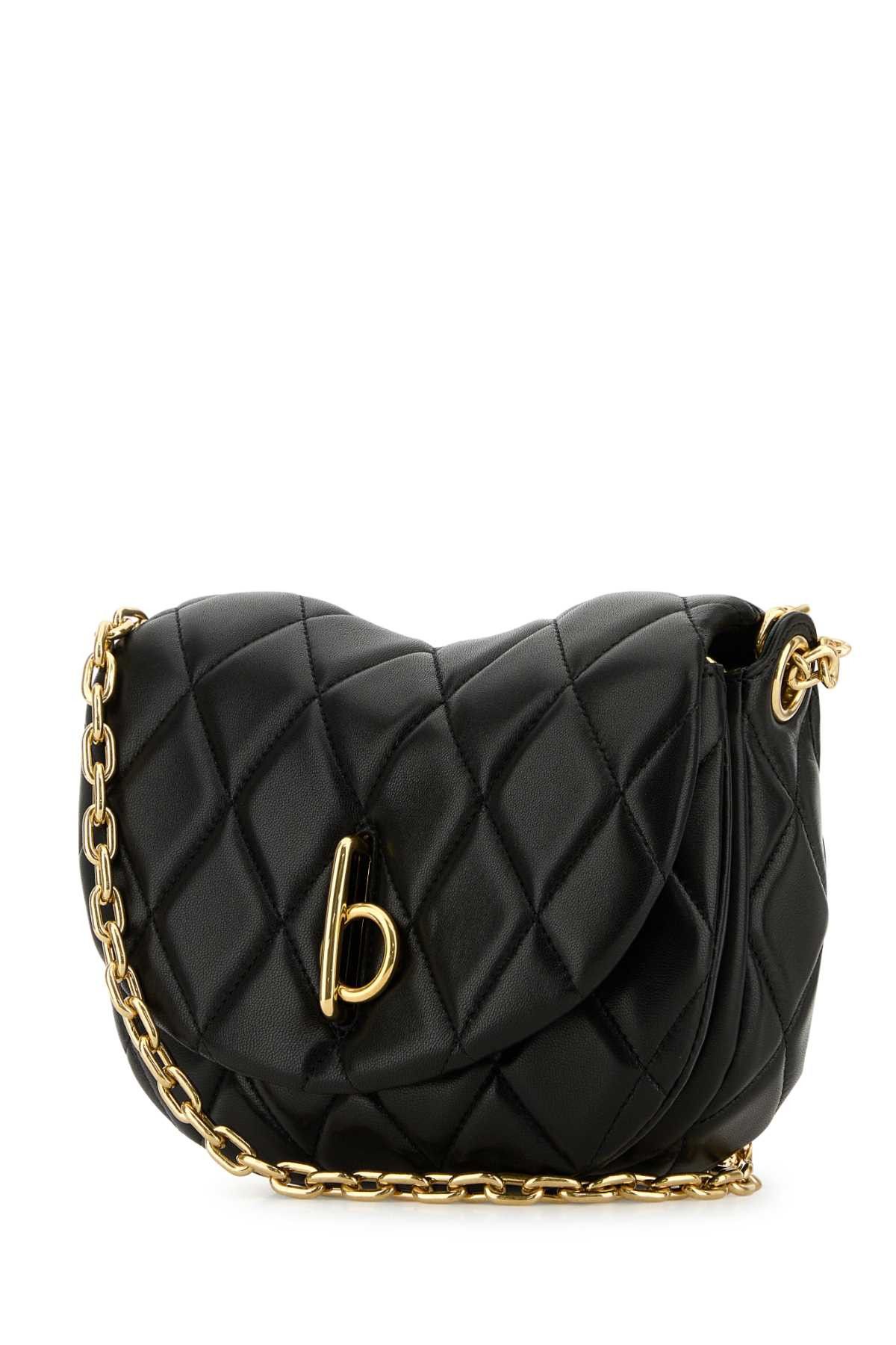 Burberry Black Leather Rocking Horse Shoulder Bag Size ONE SIZE - 2 Thumbnail
