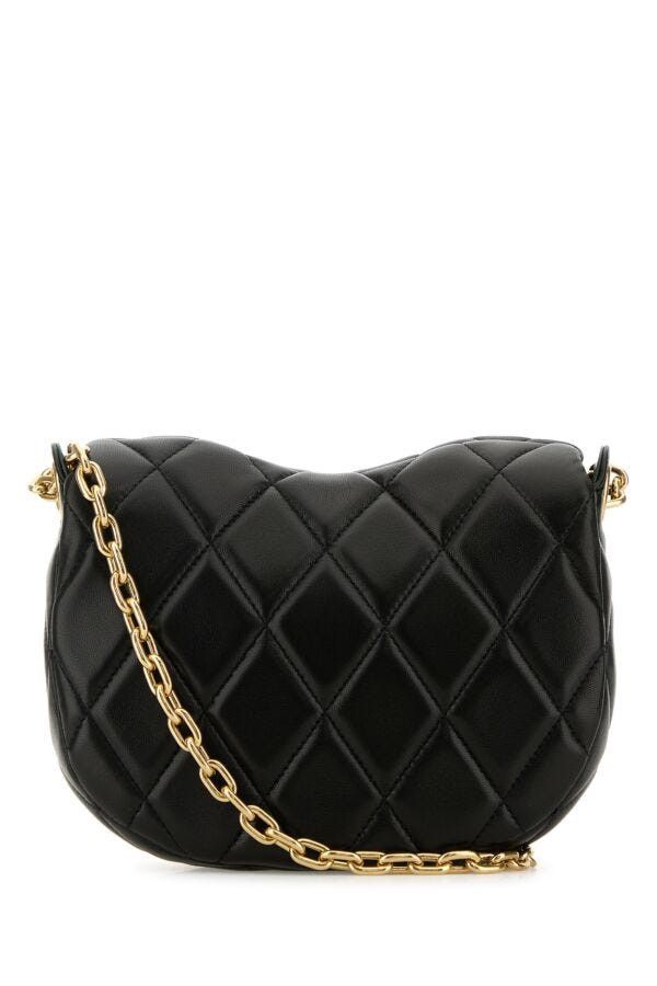 Burberry Black Leather Rocking Horse Shoulder Bag Size ONE SIZE - 5 Thumbnail