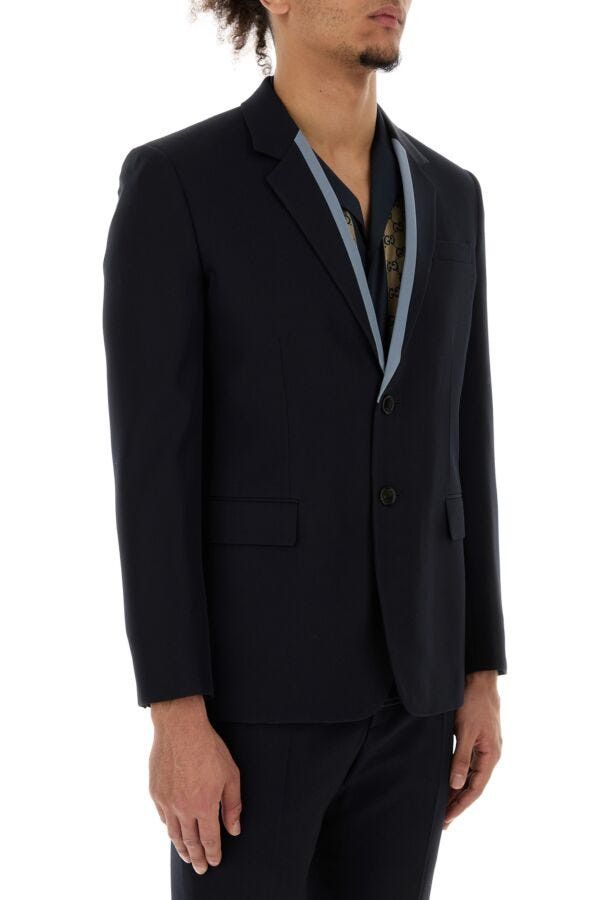 Gucci Midnight Blue Wool Blazer Size US L / EU 52-54 / 3 - 5 Thumbnail