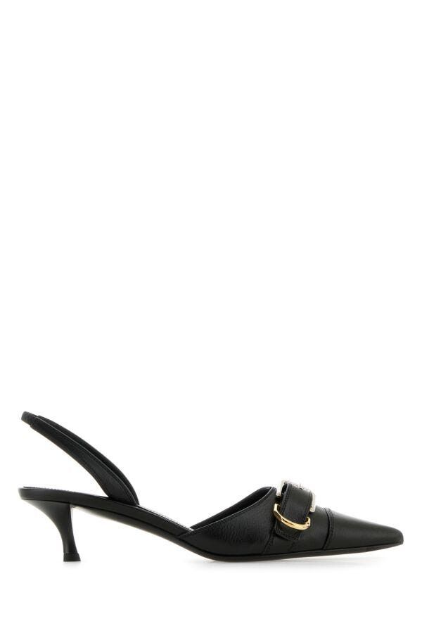 Givenchy Black Leather Voyou Pumps Size US 7 / IT 37 - 3 Thumbnail