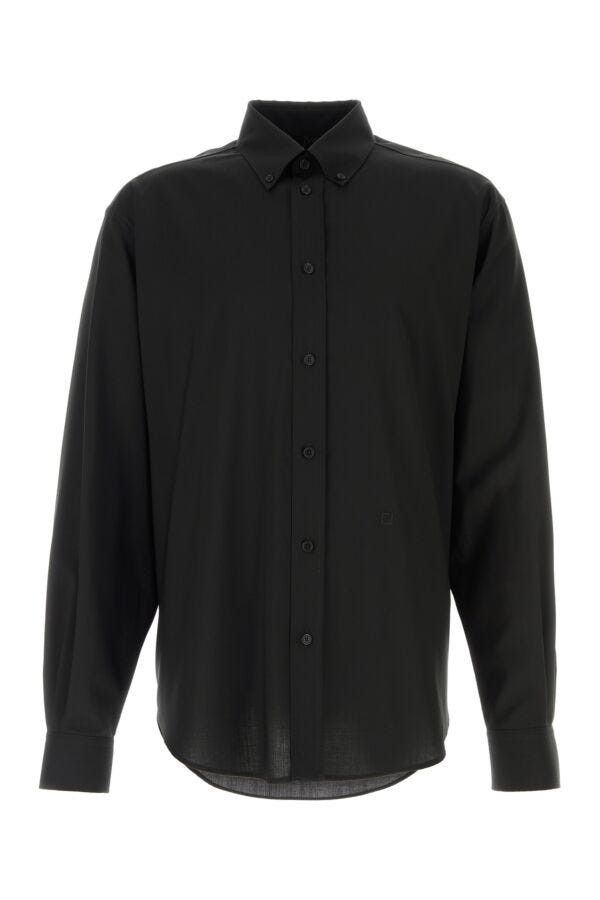 Fendi Black Wool Shirt Size US L / EU 52-54 / 3 - 3 Thumbnail
