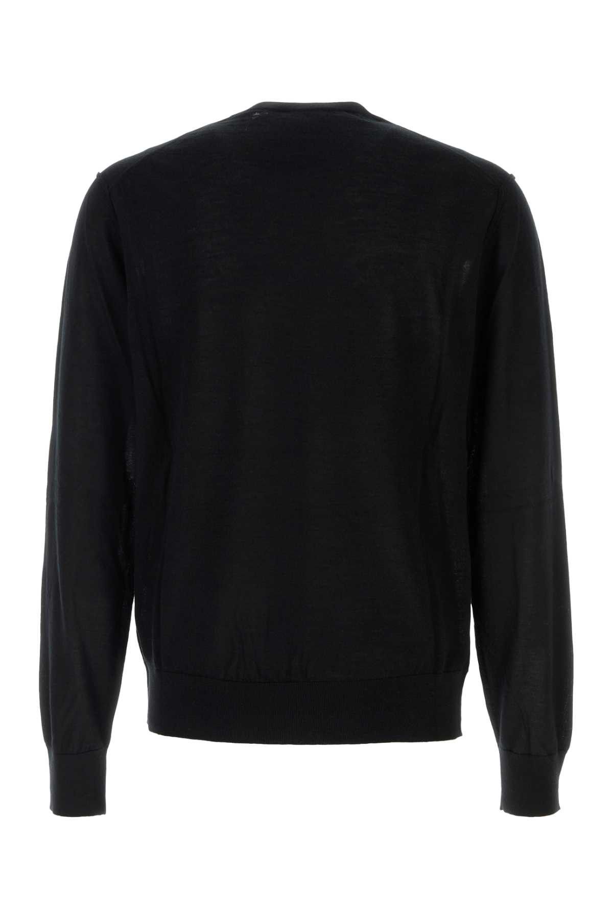 Dolce & Gabbana Black Cashmere Sweater Size US L / EU 52-54 / 3 - 2 Thumbnail