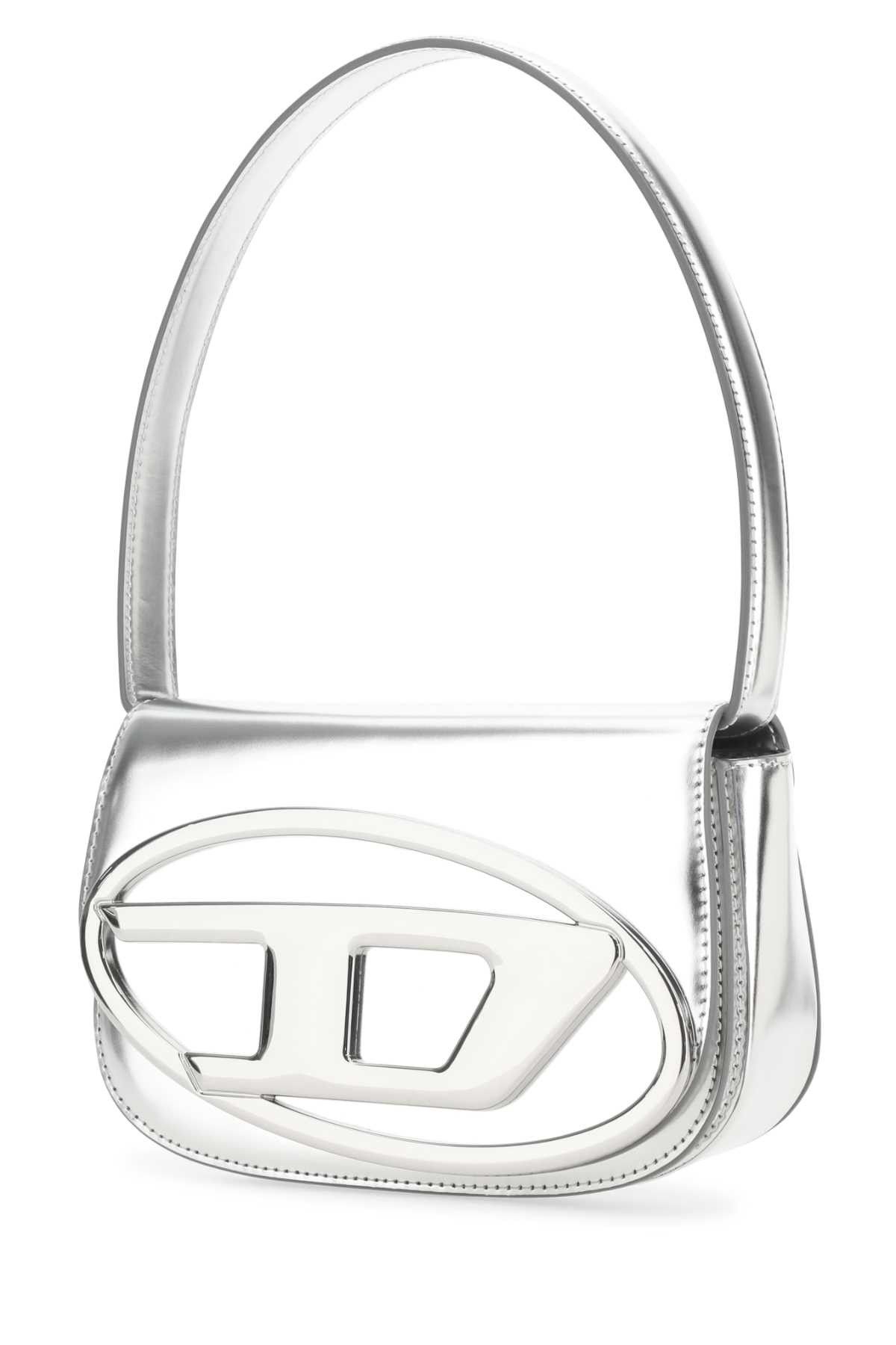 Diesel Silver Leather 1Dr Shoulder Bag Size ONE SIZE - 2 Thumbnail