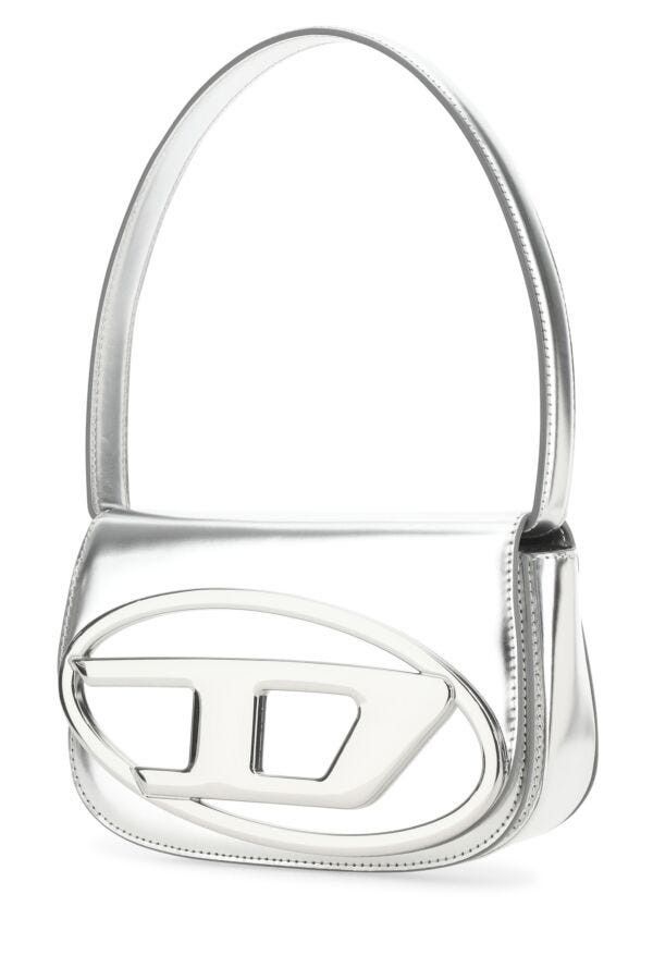 Diesel Silver Leather 1Dr Shoulder Bag Size ONE SIZE - 4 Thumbnail